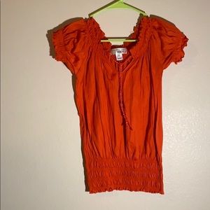 Orange blouse jrs